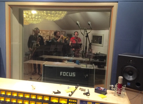 Wouter, Luuk en Jeroen in Wedgeview Studios