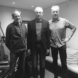 Jan, Job and Hans at Rubinstein Publishers after recording So Long H.N. Werkman