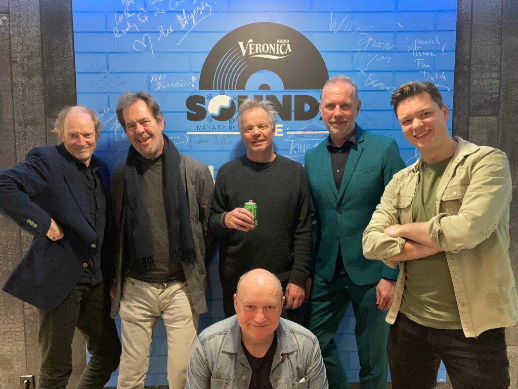 Jan, Bert, Klaas, Hans, Carsten van Dijk en Jean-Paul Heck bij Soundz Live