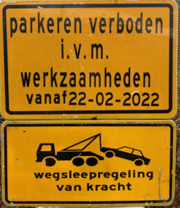 Parkeren verboden bord